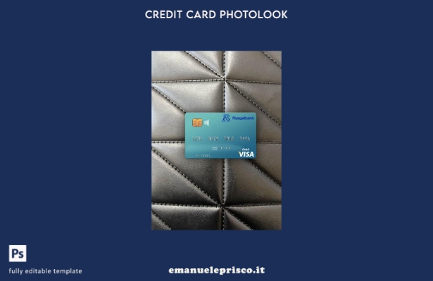 modello frontale photolook per carta di debito visto Turkmenistan Rysgal JSCB in